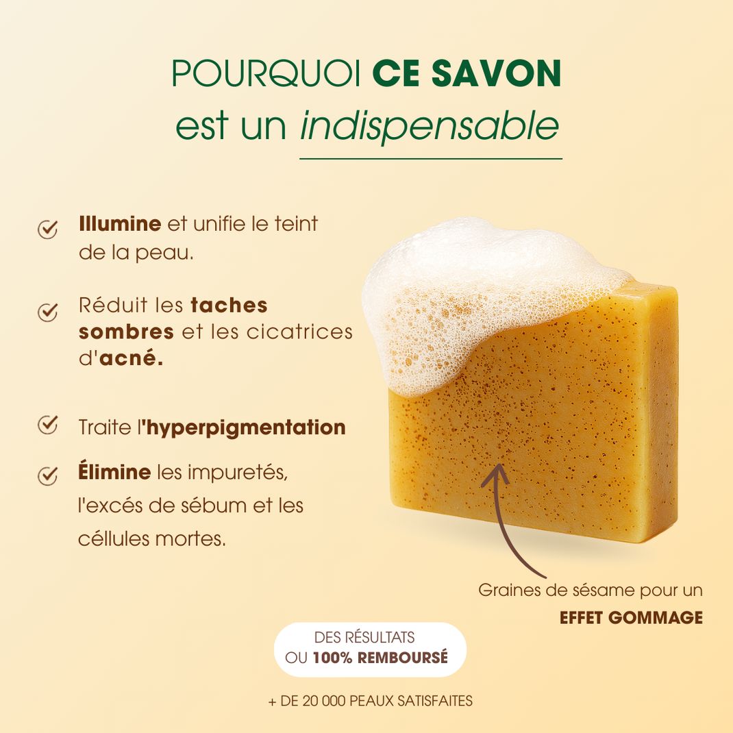 Savon Anti-taches au Curcuma