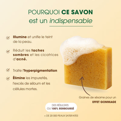 Savon Anti-taches au Curcuma